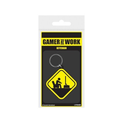 LLAVERO GAMER AT WORK SENAL PELIGRO PYRAMID RK38872C