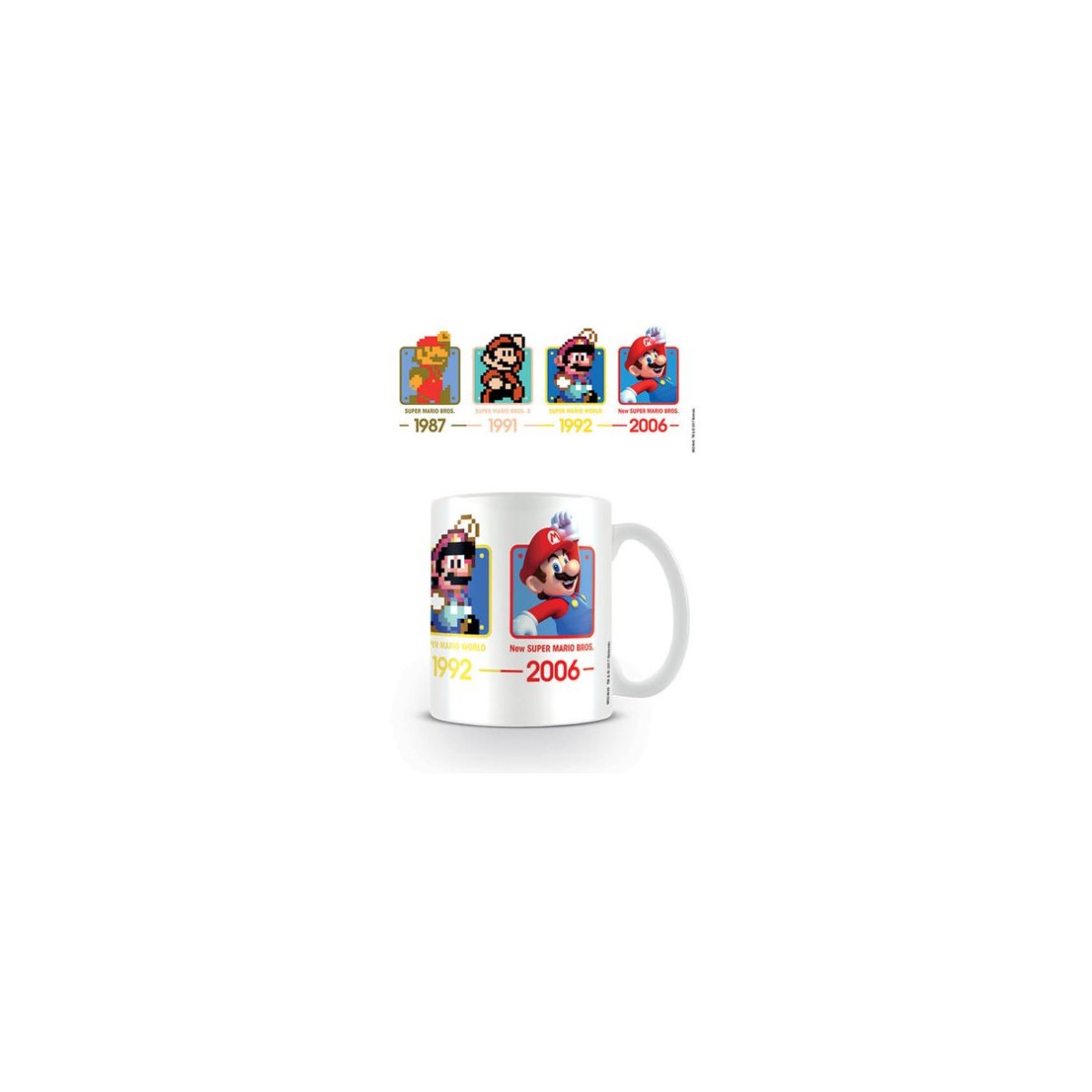 TAZA DESAYUNO SUPER MARIO DATES 11OZ 315 ML PYRAMID MG24640