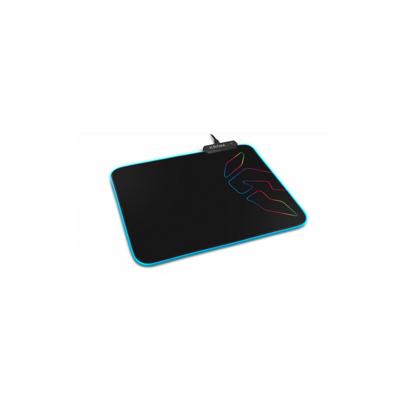 164-Krom Knout RGB Negro Alfombrilla de raton para juegos