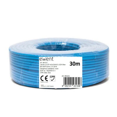 Ewent IM1221 cable de red Azul 30 m Cat6a U UTP UTP