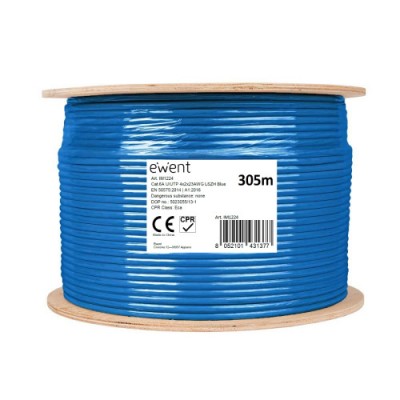 Ewent IM1224 cable de red Azul 305 m Cat6a U UTP UTP