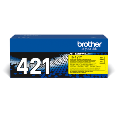 Brother TN 421Y cartucho de toner 1 piezas Original Amarillo