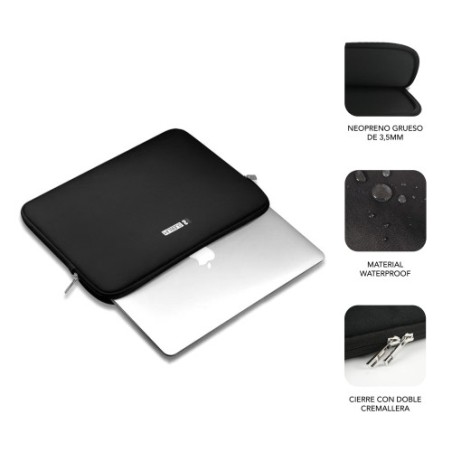 16686-BUSINESS LAPTOP SLEEVE NEOPRENE V2 15,6" BLACK