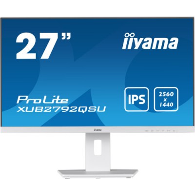 iiyama ProLite XUB2792QSU W5 pantalla para PC 686 cm 27 2560 x 1440 Pixeles Full HD LED Blanco