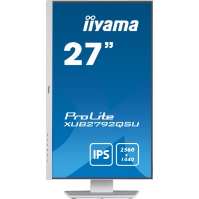 iiyama ProLite XUB2792QSU W5 pantalla para PC 686 cm 27 2560 x 1440 Pixeles Full HD LED Blanco