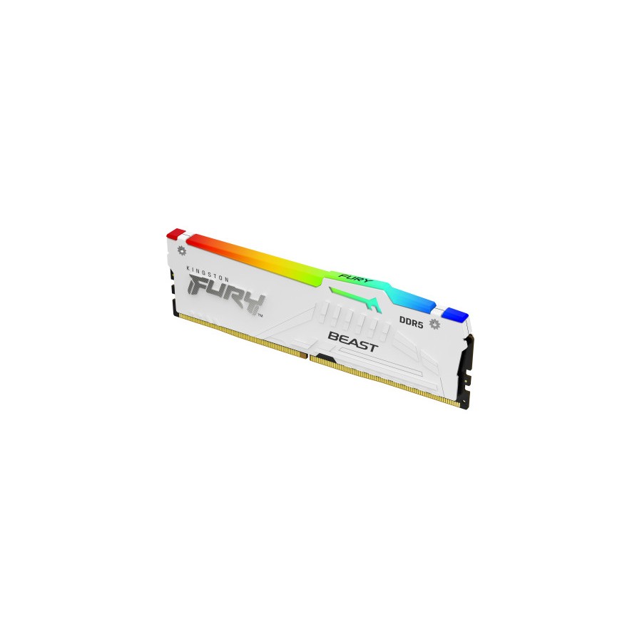 16767-MEMORIA KINGSTON 16GB 6000MT/S DDR5 CL30 FURY BEAST WHITE RGB EXPO - KF560C30BWEA-16 16767-MEMORIA KINGSTON 16GB 6000MT/S DDR5 CL30 FURY BEAST WHITE RGB EXPO - KF560C30BWEA-16