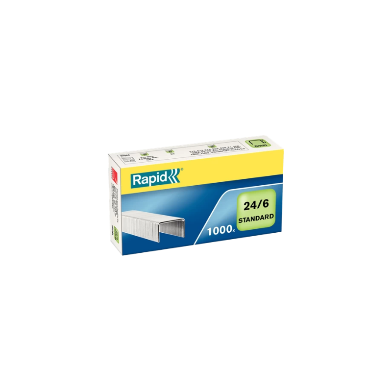 1684-CAJA DE 1000 GRAPAS TIPO 22/6 - 24/6 GALVANIZADAS PARA GRAPADORAS DE SOBREMESA/OFICINA RAPID 24855600 1684-CAJA DE 1000 GRAPAS TIPO 22/6 - 24/6 GALVANIZADAS PARA GRAPADORAS DE SOBREMESA/OFICINA RAPID 24855600