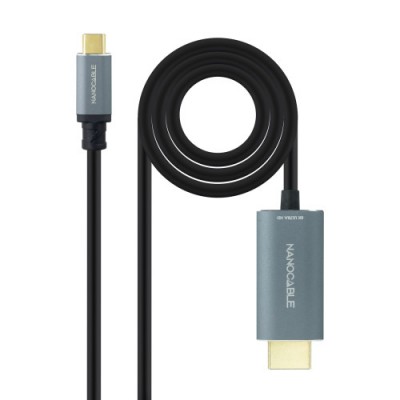 Nanocable Cable Conversor USB C a HDMI 21 8K60HZ 18m Negro