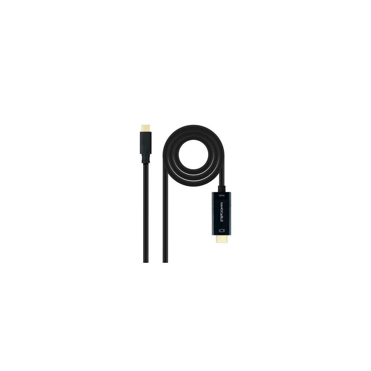 Nanocable Cable Conversor USB C a HDMI 14 4K30HZ 3 m Negro