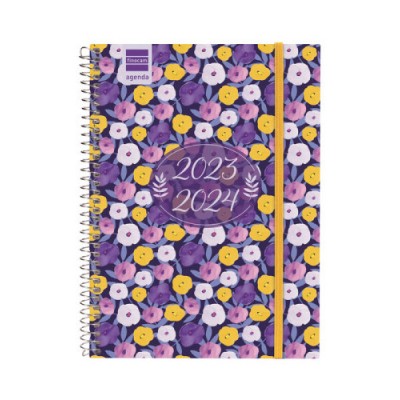 AGENDA ESCOLAR 2023 2024 4º 155X212 SEMANA VISTA HORIZONTAL SECUNDARIA LILAC FINOCAM 634204624