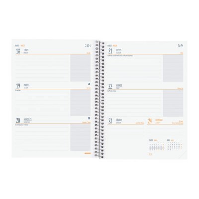 AGENDA ESCOLAR 2023 2024 4º 155X212 SEMANA VISTA HORIZONTAL SECUNDARIA LILAC FINOCAM 634204624