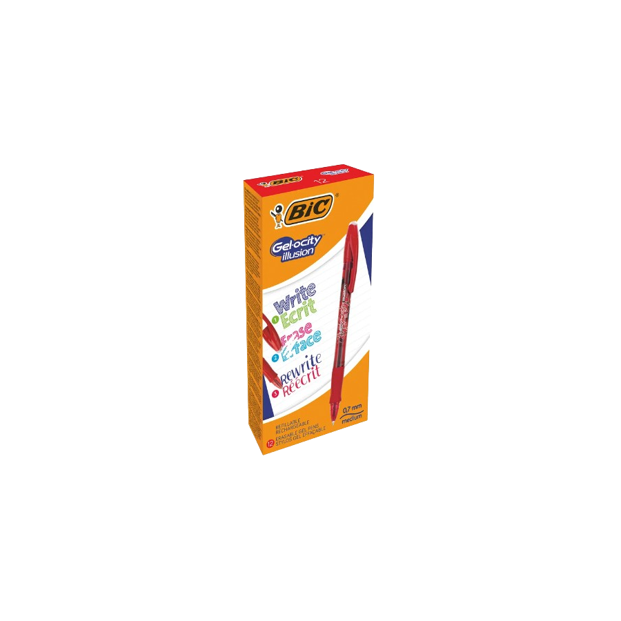 17219-BOLIGRAFO DE GEL BORRABLE ROJO BIC 516524 17219-BOLIGRAFO DE GEL BORRABLE ROJO BIC 516524