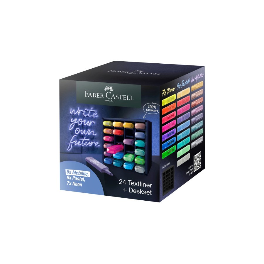 17237-Faber-Castell 254602 marcador 24 pieza(s) Punta de cincel Multicolor 17237-Faber-Castell 254602 marcador 24 pieza(s) Punta de cincel Multicolor