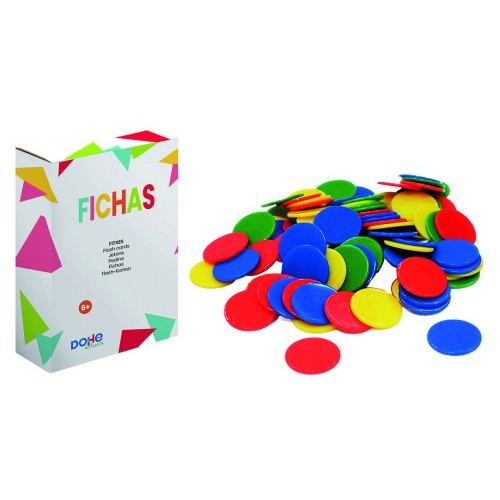 17271-CAJA FICHAS DE VARIOS COLORES - A PARTIR DE 6 ANOS DOHE 1009