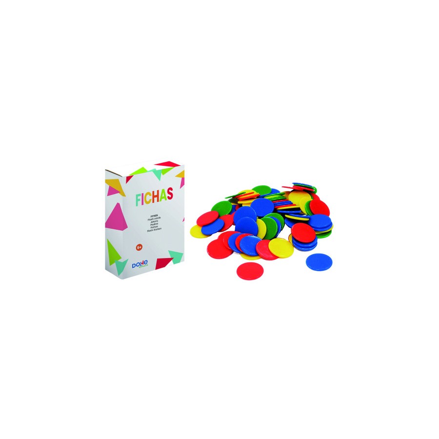 17271-CAJA FICHAS DE VARIOS COLORES - A PARTIR DE 6 ANOS DOHE 1009 17271-CAJA FICHAS DE VARIOS COLORES - A PARTIR DE 6 ANOS DOHE 1009