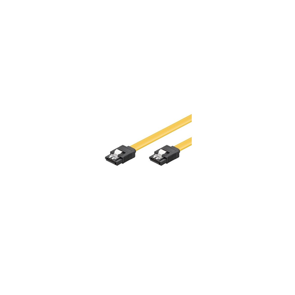 Ewent 05m 6GBs SATA 3 cable de SATA 05 m SATA 7 pin Negro Amarillo