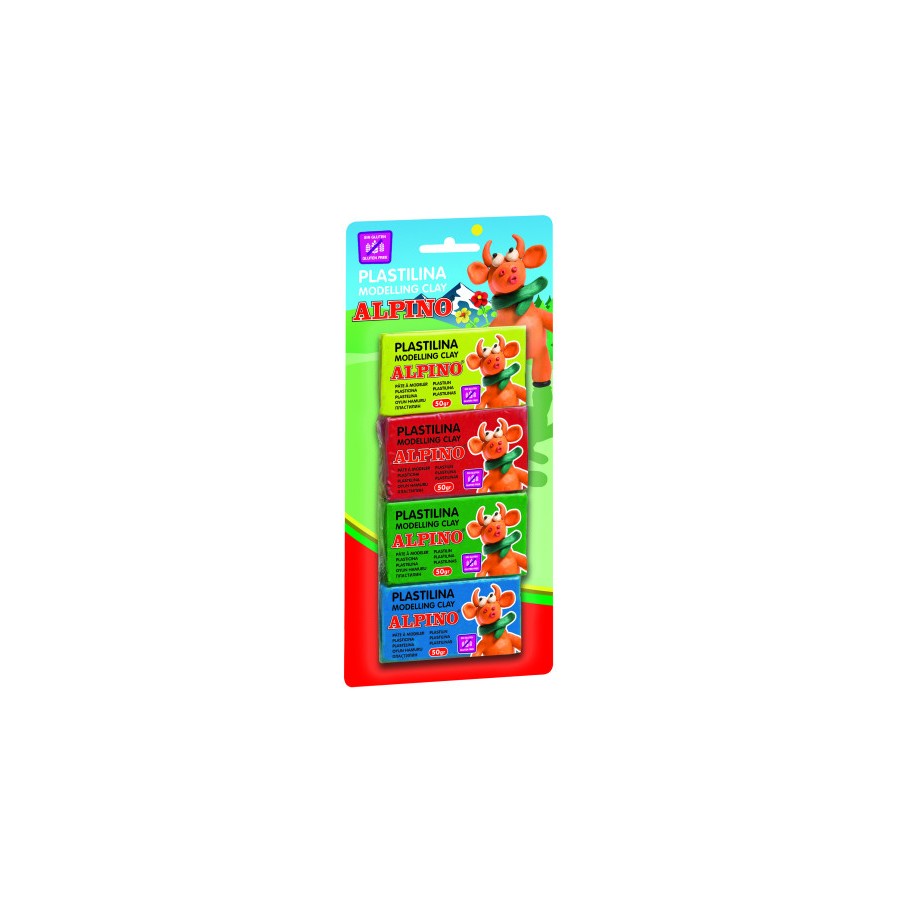 17322-BLISTER 4 UNIDADES PLASTILINA ALPINO DE 50 GRS ALPINO DP000934 17322-BLISTER 4 UNIDADES PLASTILINA ALPINO DE 50 GRS ALPINO DP000934