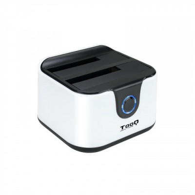 TooQ DOCK STATION SATA 25 35 A USB 30 CLONE OTB NEGRO BLANCO