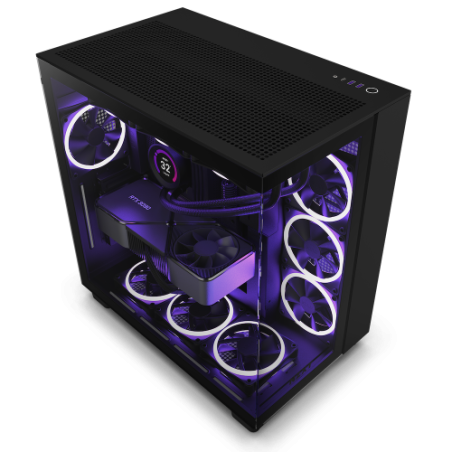 17428-NZXT H9 All Black Midi Tower Negro