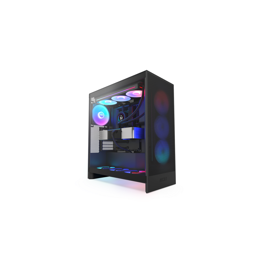 17438-NZXT H7 Flow RGB Midi Tower Negro 17438-NZXT H7 Flow RGB Midi Tower Negro