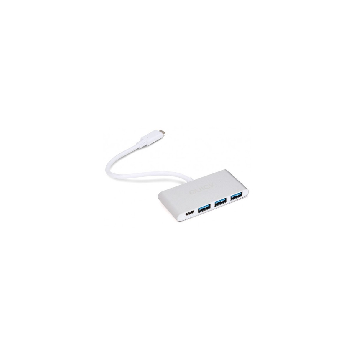 Quick Media QMTCHUB hub de interfaz USB 32 Gen 1 31 Gen 1 Type C 5000 Mbit s Blanco