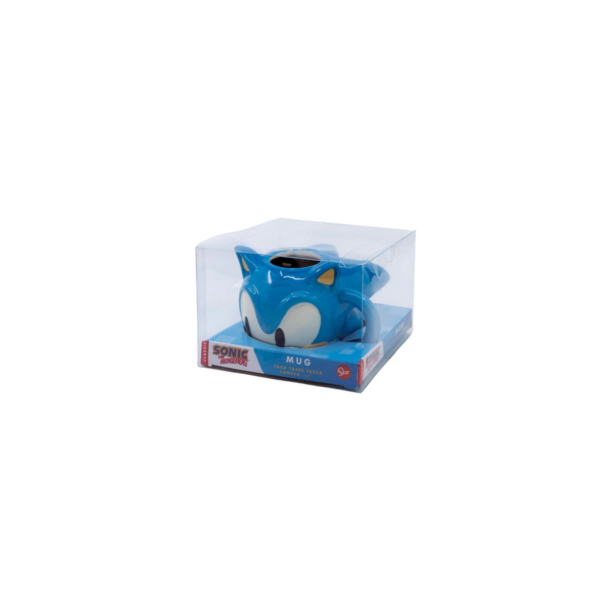 TAZA 3D EN CAJA REGALO CABEZA SONIC 400 ML STOR 78896