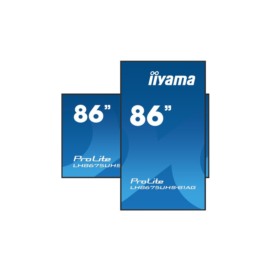 17664-MONITOR IIYAMA 86" (LH8675UHS-B1AG) 3840X2160 / 4K UHD / 24/7 / 500 CD/M / 8MS / DP / 3XHDMI / MICRO SD SLOT / E- 17664-MONITOR IIYAMA 86" (LH8675UHS-B1AG) 3840X2160 / 4K UHD / 24/7 / 500 CD/M / 8MS / DP / 3XHDMI / MICRO SD SLOT / E-