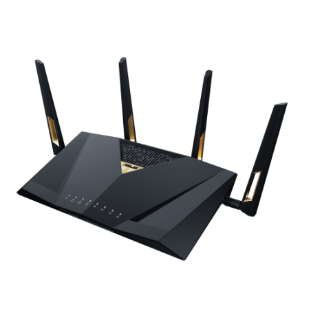 17695-ASUS RT-BE88U router inalambrico 10 Gigabit Ethernet Doble banda (2,4 GHz / 5 GHz) Negro, Gris