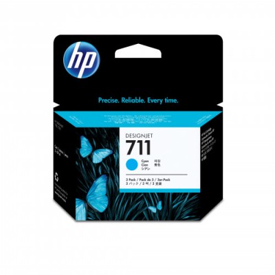 HP 711XL PACK 3 CARTUCHOS DE TINTA HP711XL CIAN CZ134A