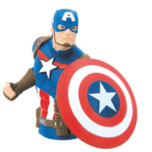 17821-HUCHA BUSTO CAPITAN AMERICA 20 CM MONOGRAM REDSTRING 68752