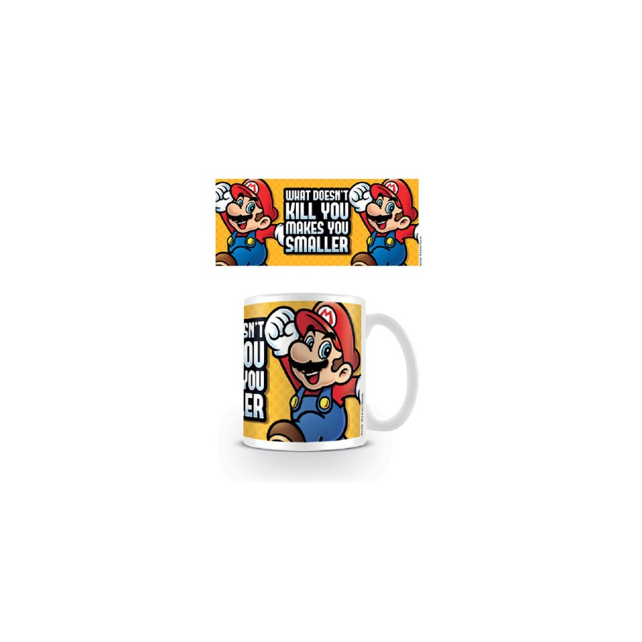 17919-TAZA DESAYUNO SUPER MARIO MAKES YOU SMALLER PYRAMID INTERNATIONAL REDSTRING MG24469