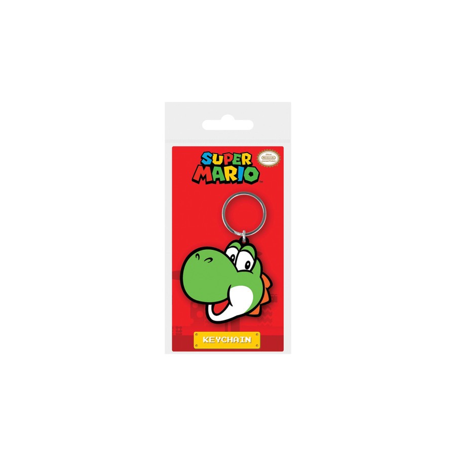 17935-LLAVERO CARA DE YOSHI 6 CM PYRAMID REDSTRING RK38924C