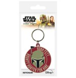 17944-LLAVERO DE GOMA STAR WARS EL LIBRO DE BOBA FETT PYRAMID REDSTRING RK39329C