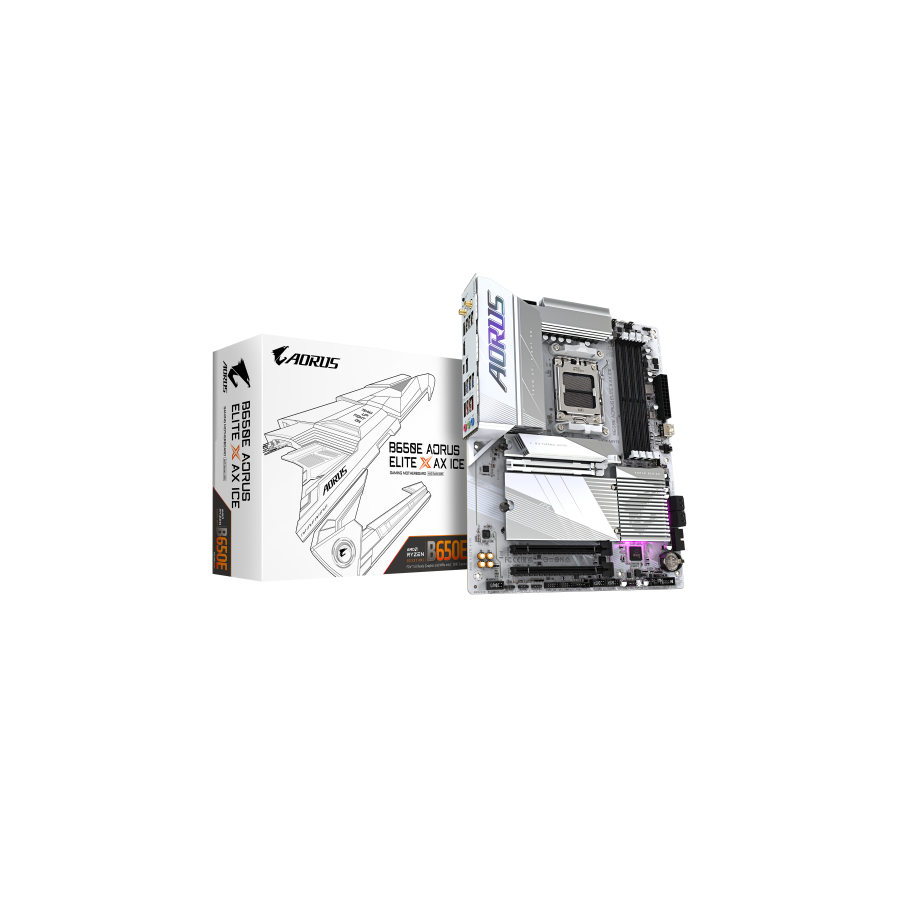 17988-Gigabyte B650E AORUS ELITE X AX ICE placa base AMD B650 Zocalo AM5 ATX 17988-Gigabyte B650E AORUS ELITE X AX ICE placa base AMD B650 Zocalo AM5 ATX
