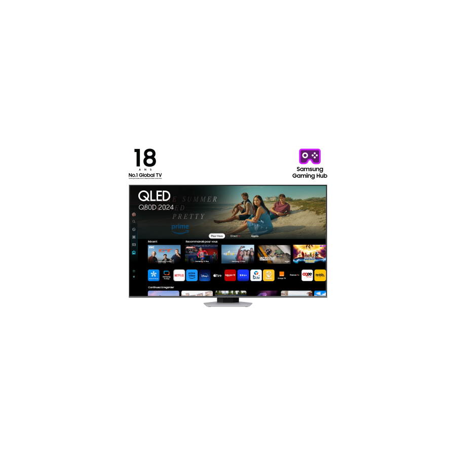18071-Samsung TQ85Q80DAT 2,16 m (85") 4K Ultra HD Smart TV Wifi Plata 18071-Samsung TQ85Q80DAT 2,16 m (85") 4K Ultra HD Smart TV Wifi Plata