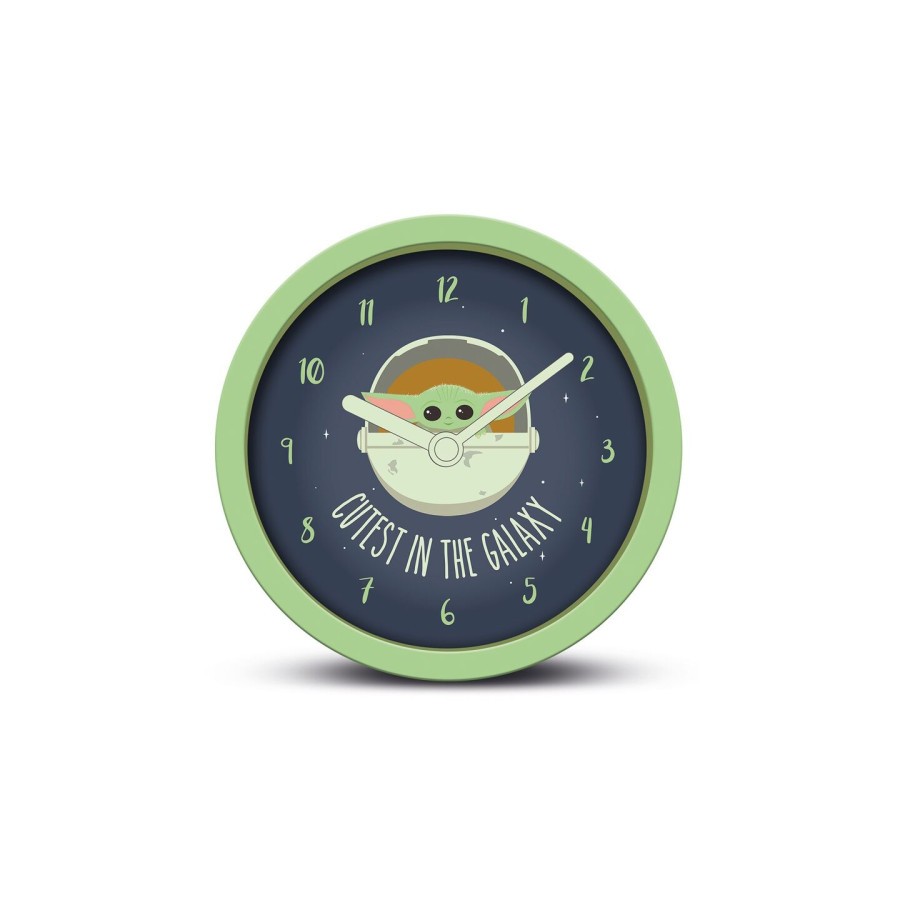 18174-RELOJ DE SOBREMESA THE MANDALORIAN CUTEST IN THE GALAXY PYRAMID REDSTRING GP85886