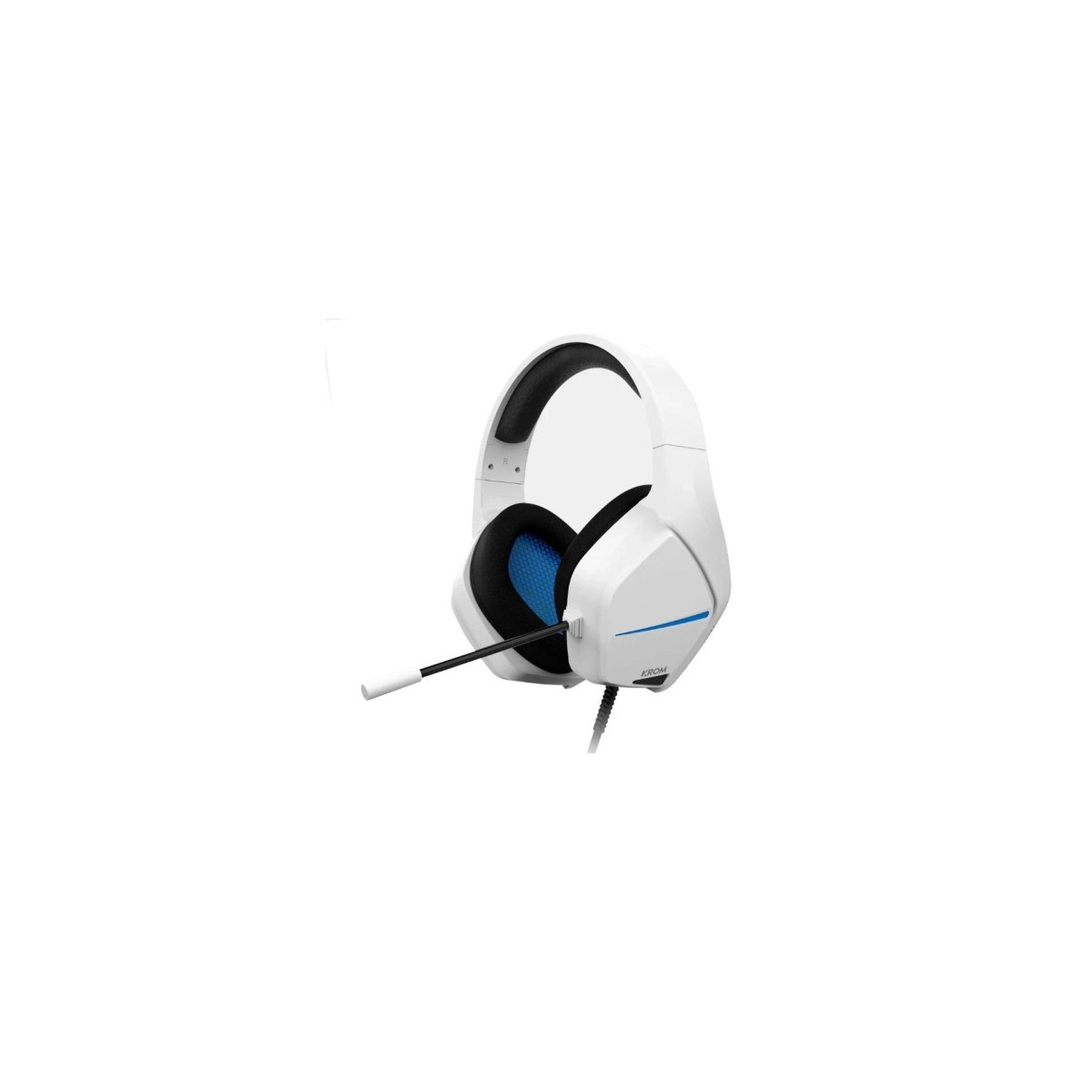 KROM AURICULARES GAMING BLANCO AZUL