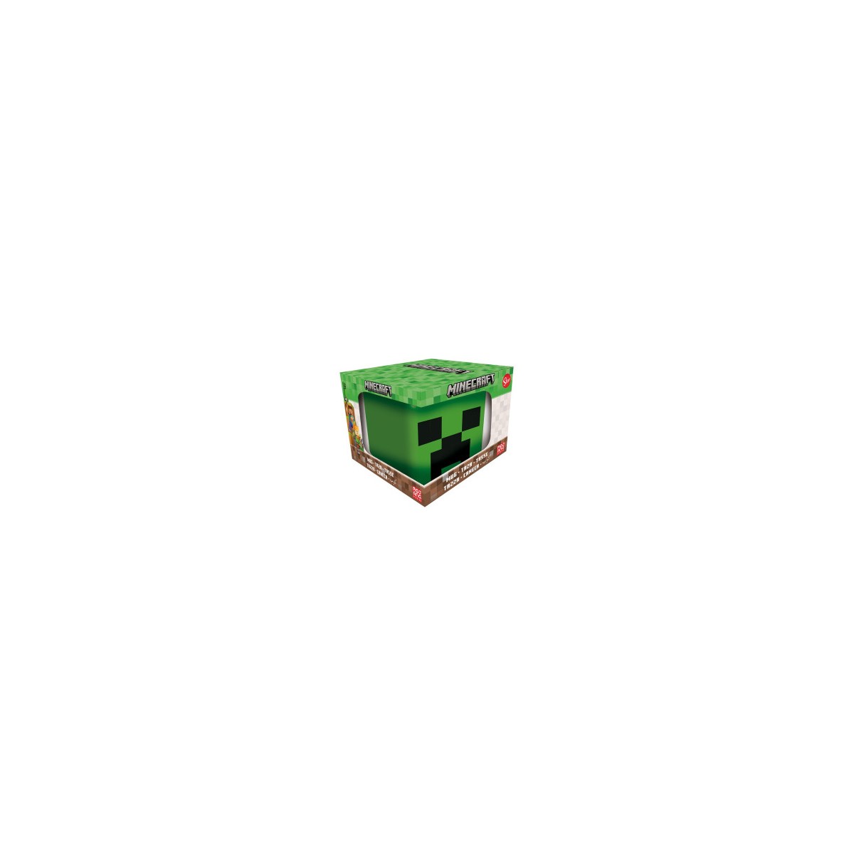 TAZA 3D EN CAJA REGALO CABEZA CREEPER 440 ML STOR 40487