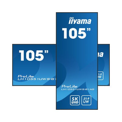 iiyama LH10551UWS B1AG pantalla de senalizacion Pantalla plana para senalizacion digital 266 m 1047 LED 500 cd m UltraWide Full