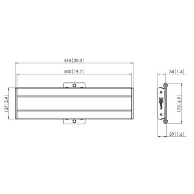 VOGELS PFB 3405 INTERFACE BAR 515MM SILVER