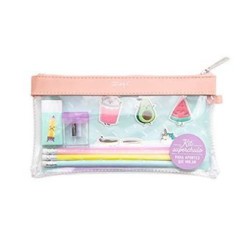1856-KIT DE ESTUCHE TRANSPARENTE PVC "PARA APUNTES QUE MOLAN" MR.WONDERFUL WOA09499ES