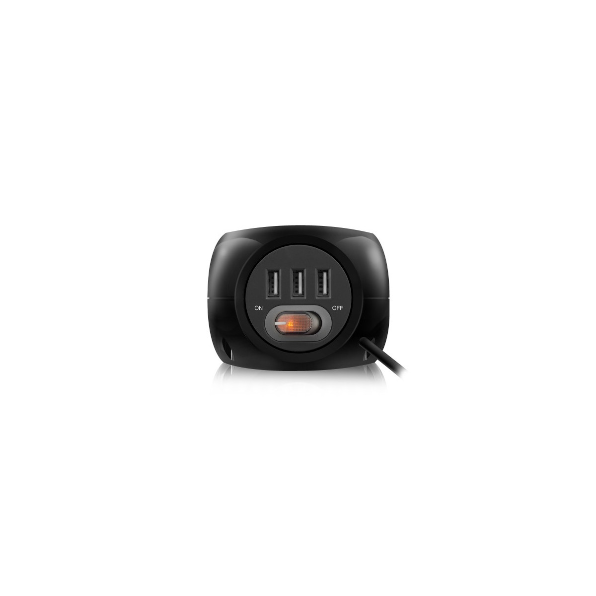 Ewent EW3938 adaptador e inversor de corriente Interior Negro