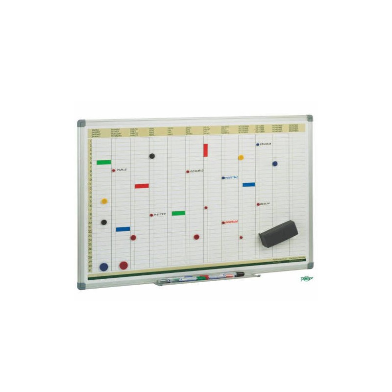 1876-PLANING ANUAL MAGNETICO CON MARCO DE ALUMINIO 60X90 CM. FAIBO PLA 1876-PLANING ANUAL MAGNETICO CON MARCO DE ALUMINIO 60X90 CM. FAIBO PLA
