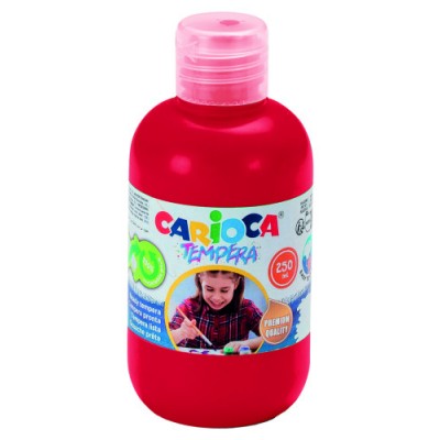 BOTELLA TEMPERA 250 ML ROJO CARIOCA 40424 10