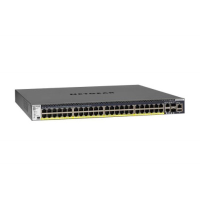 NETGEAR M4300 52G PoE Gestionado L2 L3 L4 Gigabit Ethernet 10 100 1000 Energia sobre Ethernet PoE 1U Negro