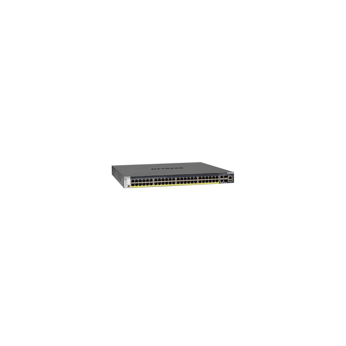 NETGEAR M4300 52G PoE Gestionado L2 L3 L4 Gigabit Ethernet 10 100 1000 Energia sobre Ethernet PoE 1U Negro