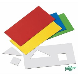 1894-BLISTER DE 5 LAMINAS IMANTADAS RECORTABLES 100X200X0,7 MM. COLORES SURTIDOS FAIBO 759