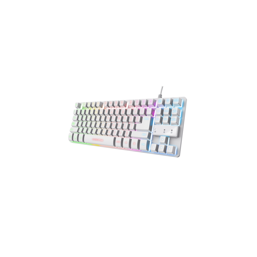 18987-Trust GXT 833W Thado teclado Juego USB QWERTY Espanol Blanco 18987-Trust GXT 833W Thado teclado Juego USB QWERTY Espanol Blanco