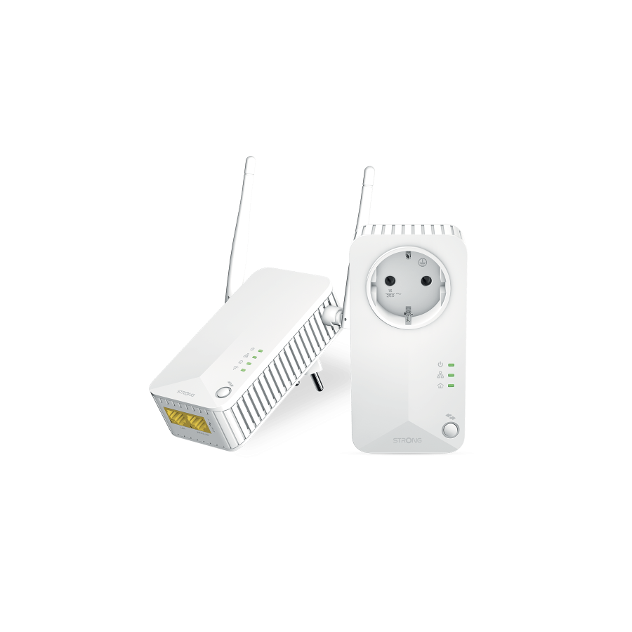19270-Strong Powerline Wi-Fi 600 Kit 600 Mbit/s Ethernet Wifi Blanco 19270-Strong Powerline Wi-Fi 600 Kit 600 Mbit/s Ethernet Wifi Blanco