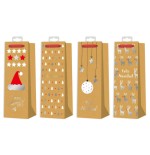 19385-BOLSA BOTELLAS NAVIDAD KRAFT BISMARK 332863